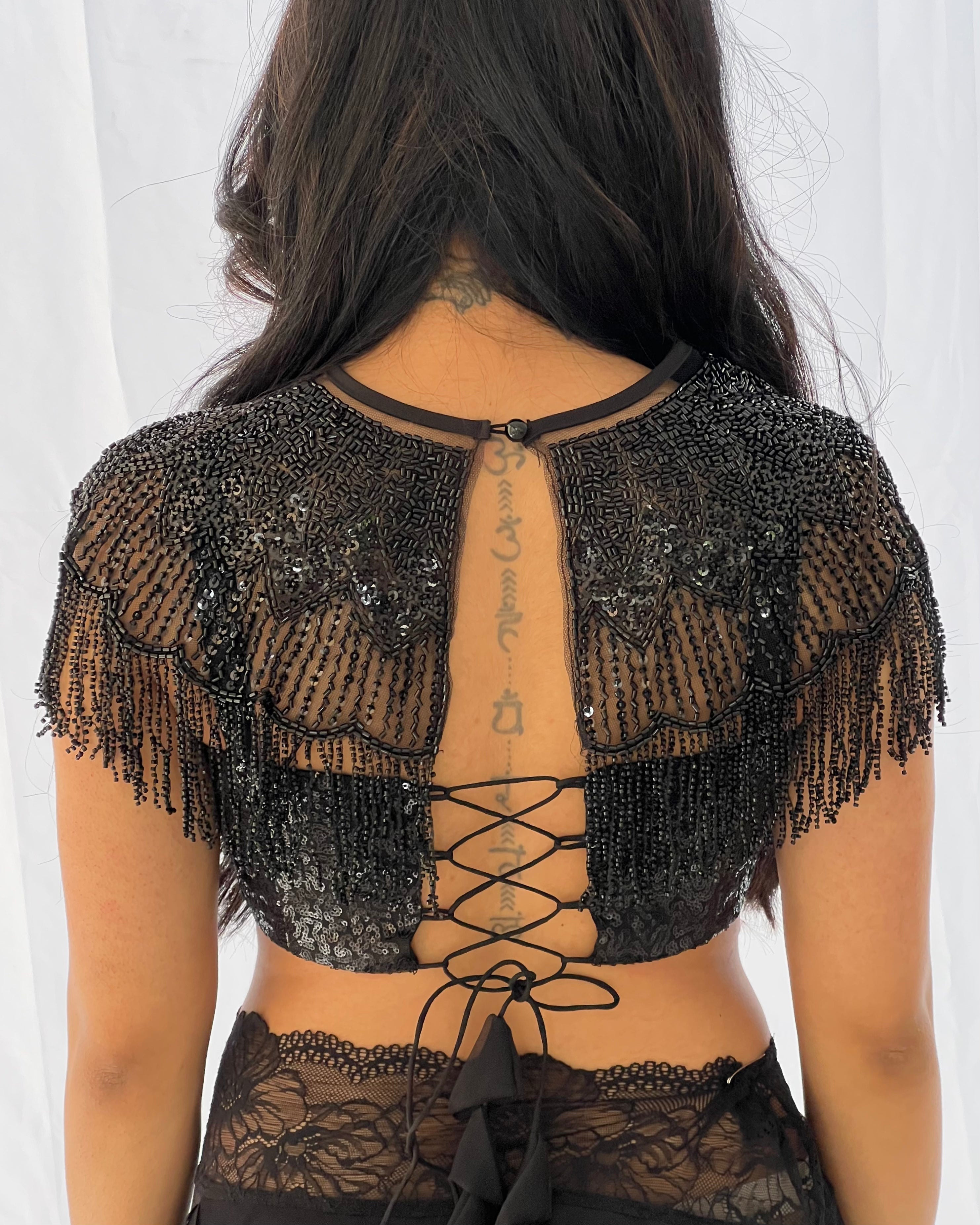 Kajal Beaded Cape